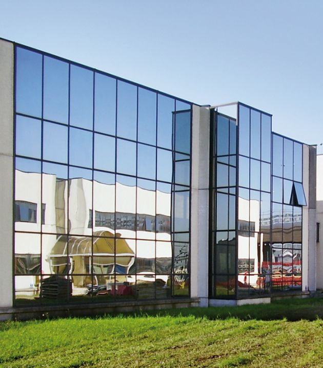 facciata continua vetro