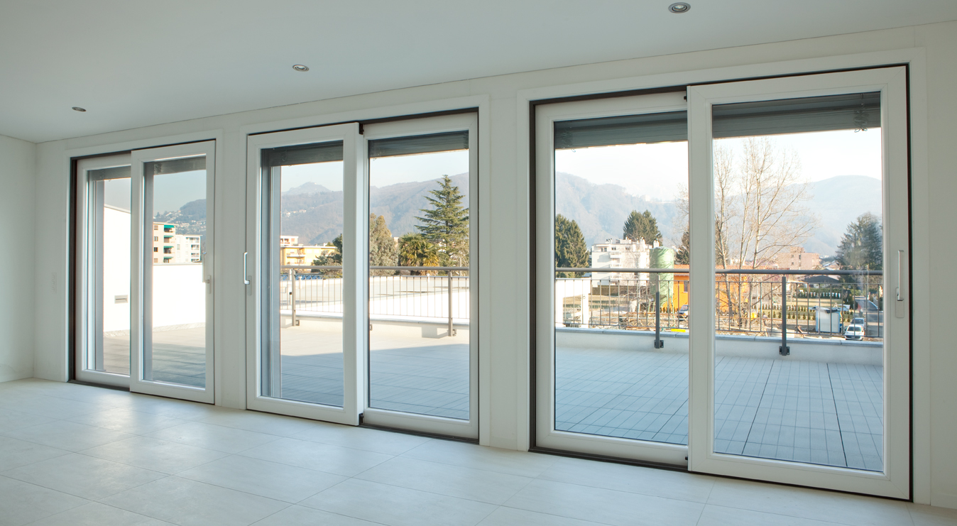 serramenti alluminio vetrata con vista