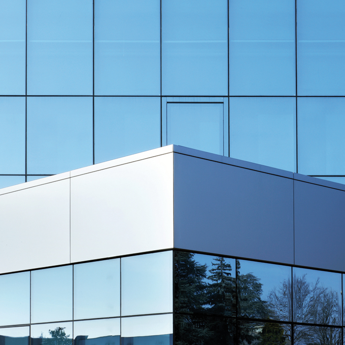 facciata continua vetro