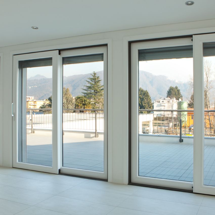 serramenti alluminio vetrata con vista